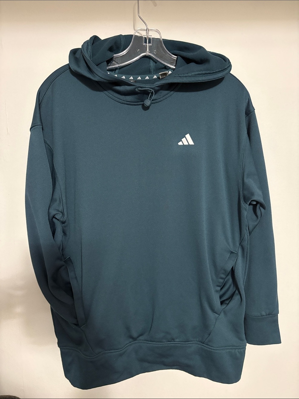 adidas Teal Green Pullover Hoodie